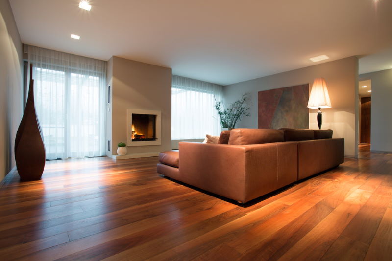 moderne houten vloer